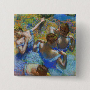 Edgar Degas - Blaue Tänzerinnen Button