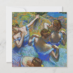 Edgar Degas - Blaue Tänzerinnen Einladung