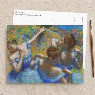 Edgar Degas - Blaue Tänzerinnen Postkarte