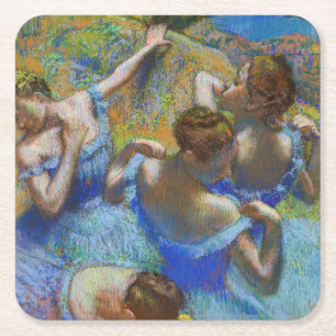 Edgar Degas - Blaue Tänzerinnen Rechteckiger Pappuntersetzer