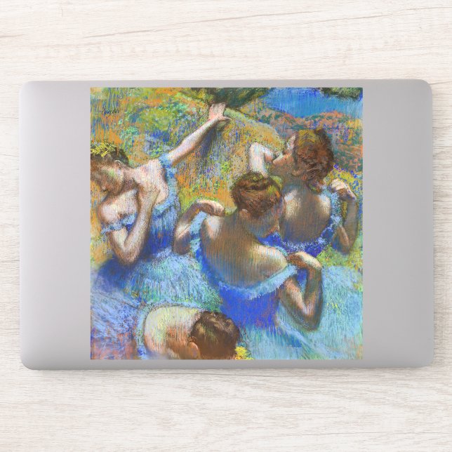 Edgar Degas - Blue Dancers Aufkleber (Computer)