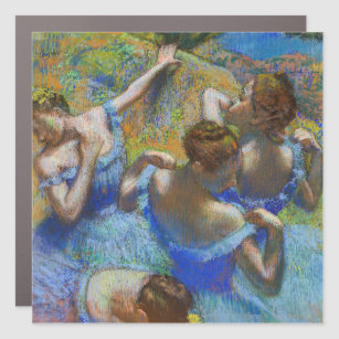 Edgar Degas - Blue Dancers Auto Magnet
