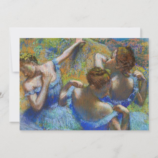 Edgar Degas - Blue Dancers Einladung (Vorderseite)