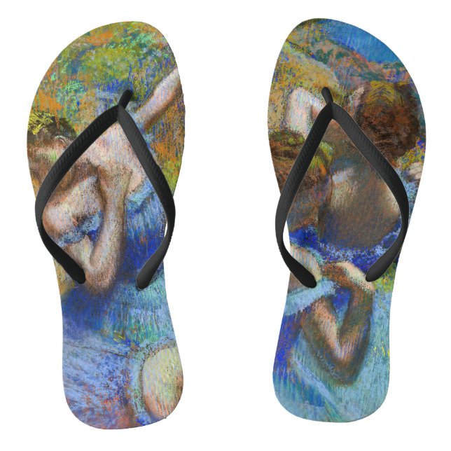 Edgar Degas - Blue Dancers Flip Flops (Fußbett)