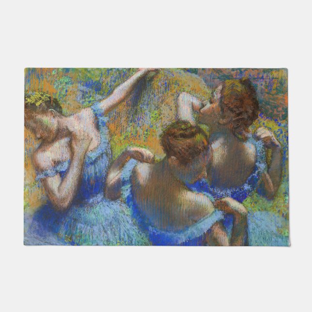 Edgar Degas - Blue Dancers Fußmatte (Vorderseite)