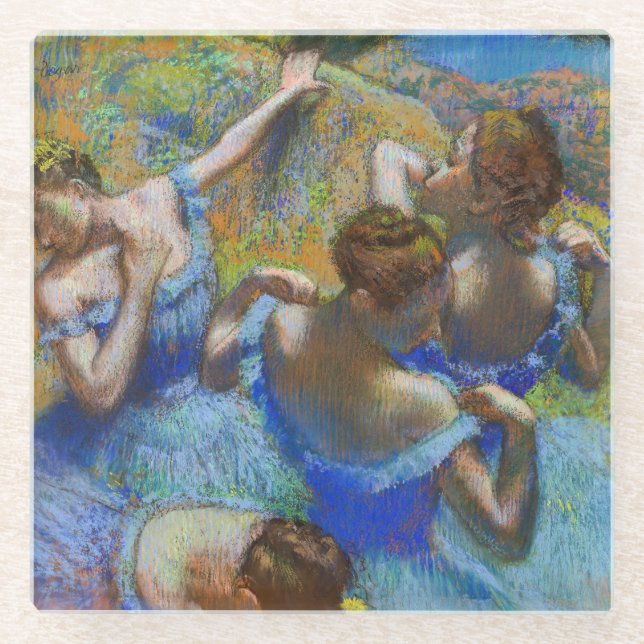Edgar Degas - Blue Dancers Glasuntersetzer (Vorderseite)