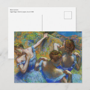 Edgar Degas - Blue Dancers Postkarte