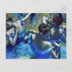 Edgar Degas - Blue Dancers Postkarte