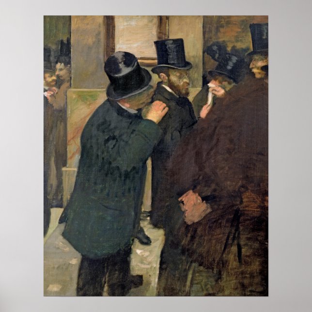 Edgar Degas | Börse, c.1878-79 Poster (Vorne)
