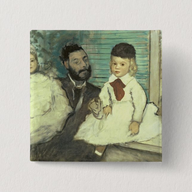 Edgar Degas | Comte Le Pic und seine Söhne Button (Vorderseite)