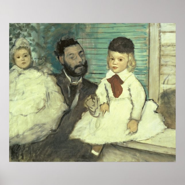 Edgar Degas | Comte Le Pic und seine Söhne Poster (Vorne)