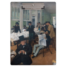 Edgar Degas - Cotton Office in New Orleans Klemmbrett