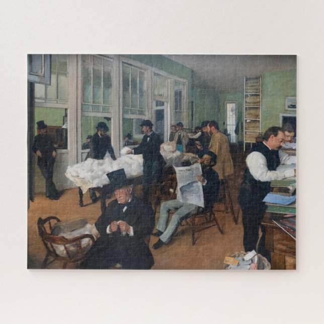 Edgar Degas - Cotton Office in New Orleans Puzzle (Horizontal)