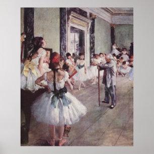 Edgar Degas - Dance Class 1875 Oil Leinwand Dancer Poster