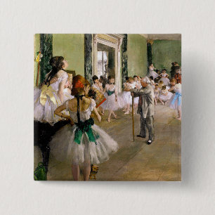Edgar Degas Dance Class Button