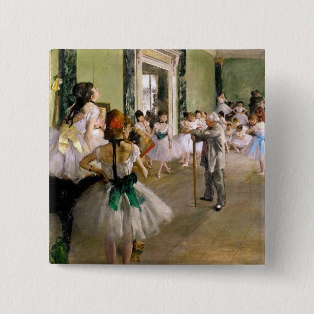 Edgar Degas Dance Class Button (Vorderseite)
