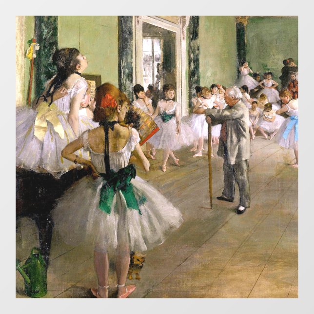 Edgar Degas Dance Class Fensteraufkleber (Blatt)