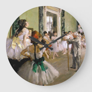 Edgar Degas Dance Class Große Wanduhr
