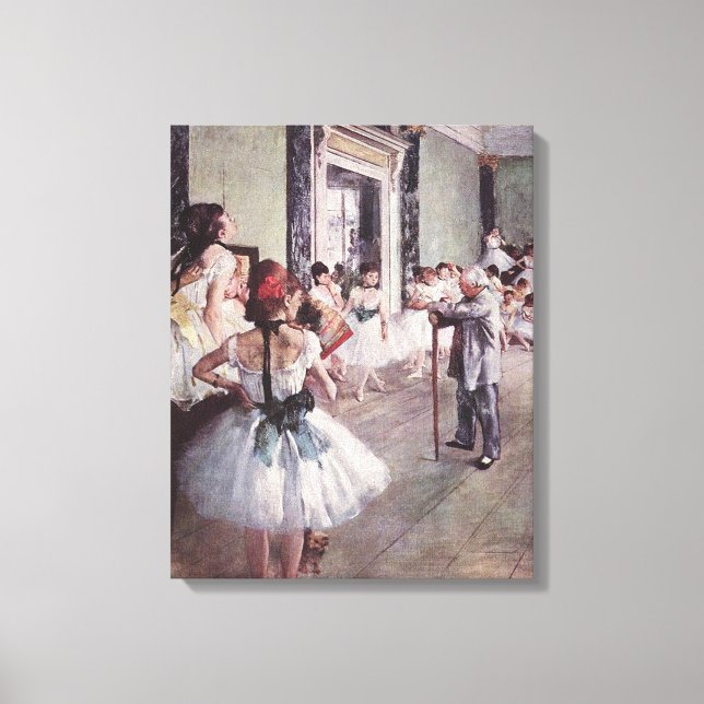 Edgar Degas Dance Class Leinwanddruck (Vorderseite)