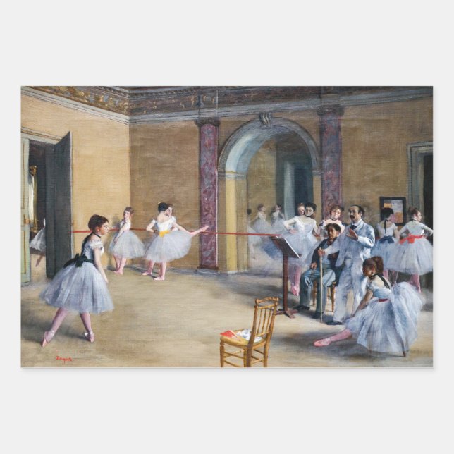 Edgar Degas - Dance Foyer, Opera rue Le Peletier Geschenkpapier Set (Vorderseite)