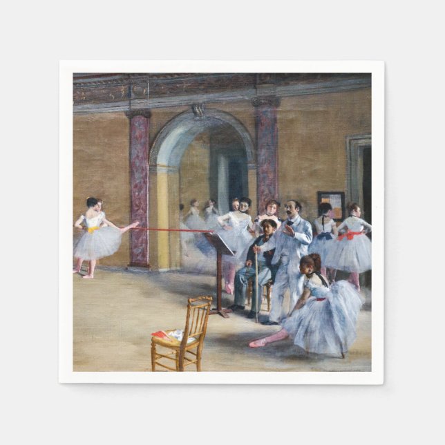 Edgar Degas - Dance Foyer, Opera rue Le Peletier Serviette (Vorderseite)
