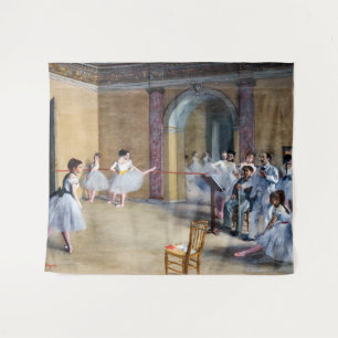Edgar Degas - Dance Foyer, Opera rue Le Peletier Wandteppich
