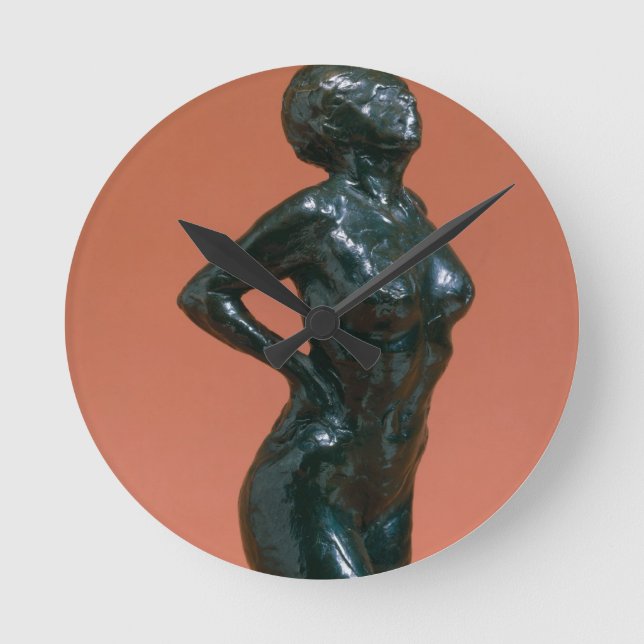 Edgar Degas Dancer at Rest, c.1882-95 Runde Wanduhr (Vorderseite)