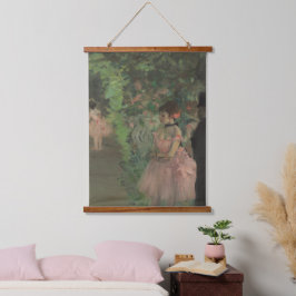 Edgar Degas Dancers Backstage Alte berühmte Kunstm Wandteppich Mit Holzrahmen