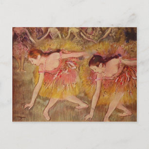 Edgar Degas Dancers Bending Down Postkarte