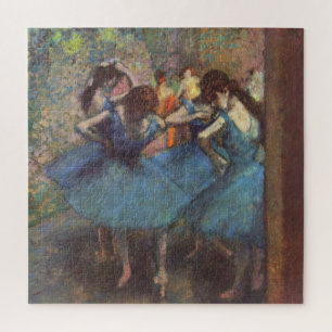 Edgar Degas Dancers in Blue Impressionismus Kunst  Puzzle