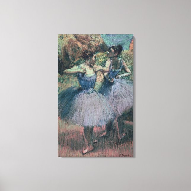 Edgar Degas Dancers in Violet Leinwanddruck (Vorderseite)