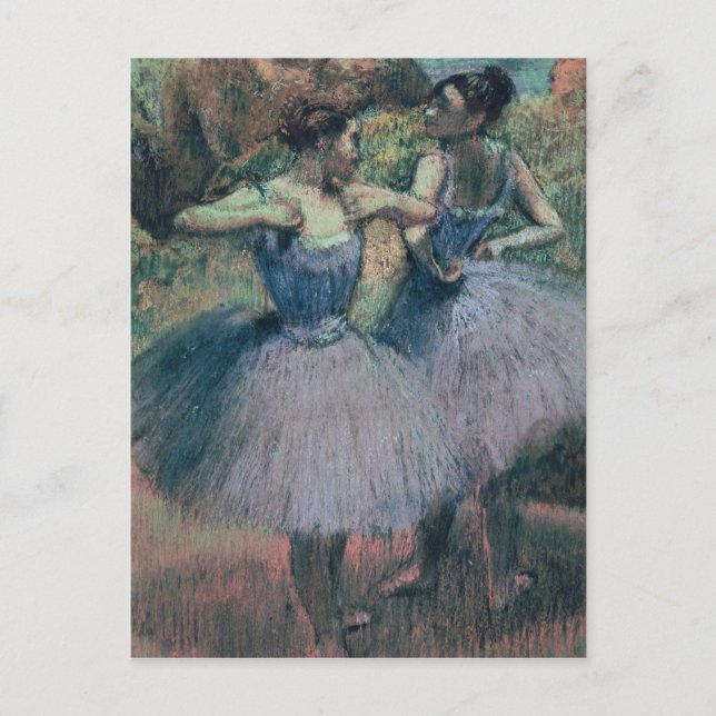 Edgar Degas Dancers in Violet Postkarte (Vorderseite)