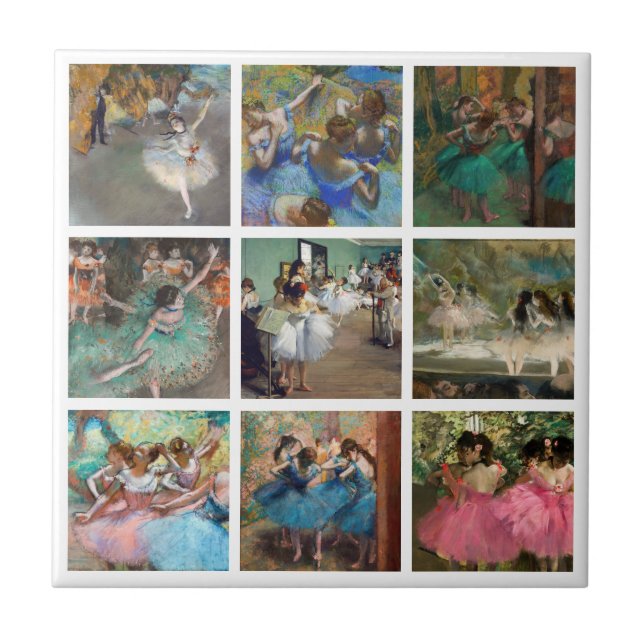 Edgar Degas - Dancers Masterpiece Selection Fliese (Vorderseite)