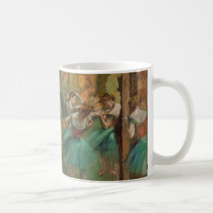 Edgar Degas Dancers Pink in Green Impressionist Kaffeetasse