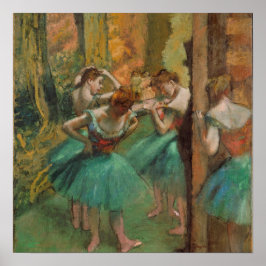 Edgar Degas Dancers Pink und Green Impressionist Poster
