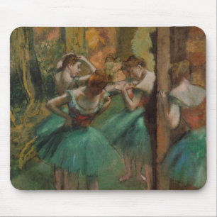Edgar Degas Dancers Pink und Green Mousepad
