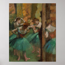 Edgar Degas Dancers Pink und Green