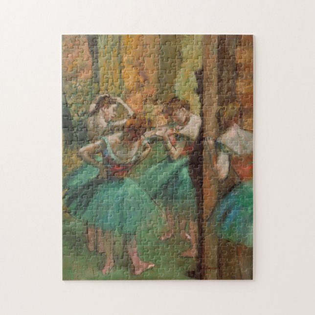 Edgar Degas Dancers Pink und Green Puzzle (Vertikal)