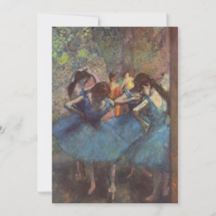 Edgar Degas - Danseuses bleues Einladung