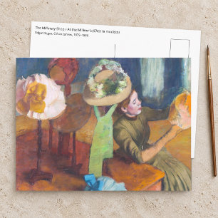 Edgar Degas - Das Hutgeschäft Postkarte