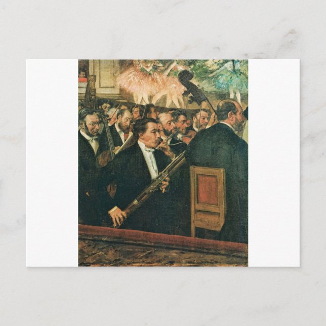 Edgar Degas Das Orchester der Oper Postkarte (Vorderseite)