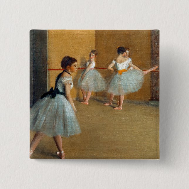 Edgar Degas Das Tanzfoyer der Oper Button (Vorderseite)