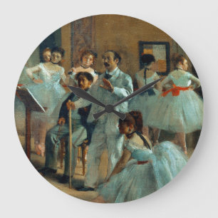 Edgar Degas Das Tanzfoyer der Oper Große Wanduhr