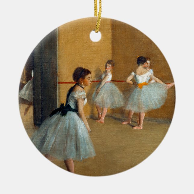 Edgar Degas Das Tanzfoyer der Oper Keramik Ornament (Vorne)