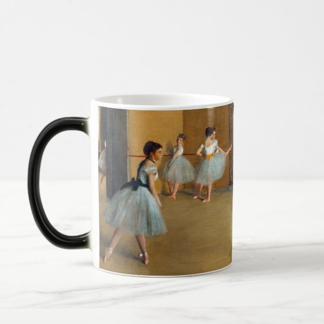 Edgar Degas Das Tanzfoyer der Oper Verwandlungstasse (Links)