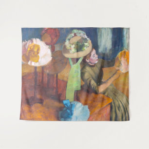 Edgar Degas - Der Hutladen Wandteppich
