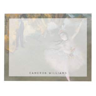 Edgar Degas   Der Star oder Tänzer auf der Bühne Notizblock