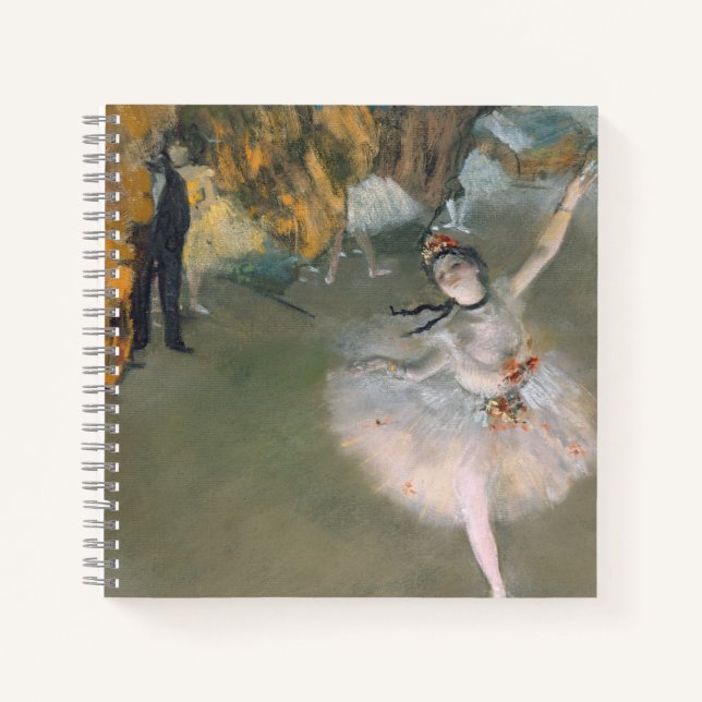 Edgar Degas | Der Star oder Tänzer auf der Bühne Notizbuch (Vorderseite)