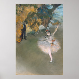 Edgar Degas Der Star oder Tänzer auf der Bühne Poster