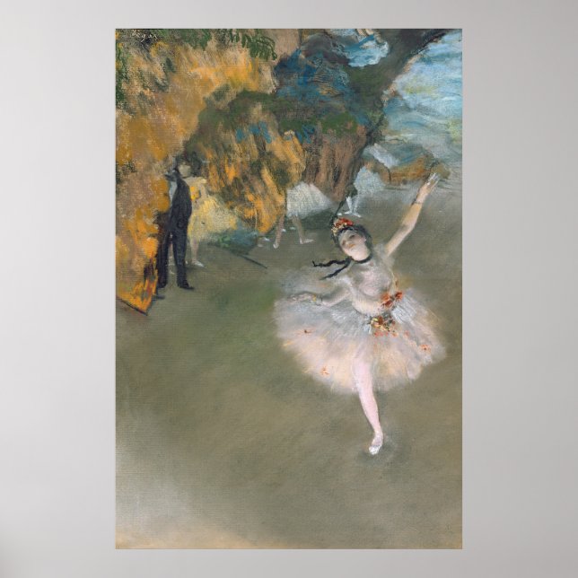 Edgar Degas | Der Star oder Tänzer auf der Bühne Poster (Vorne)